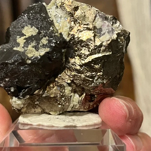 Pyrrhotite with Wolfermite